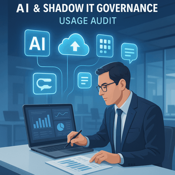 AI and Shadow IT Governance – usage audit for identifying unsanctioned apps and AI tools in business